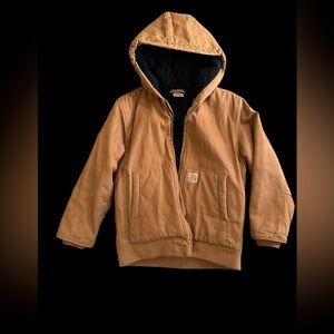 Boys Carhartt Cotton Flannel Lined Jacket